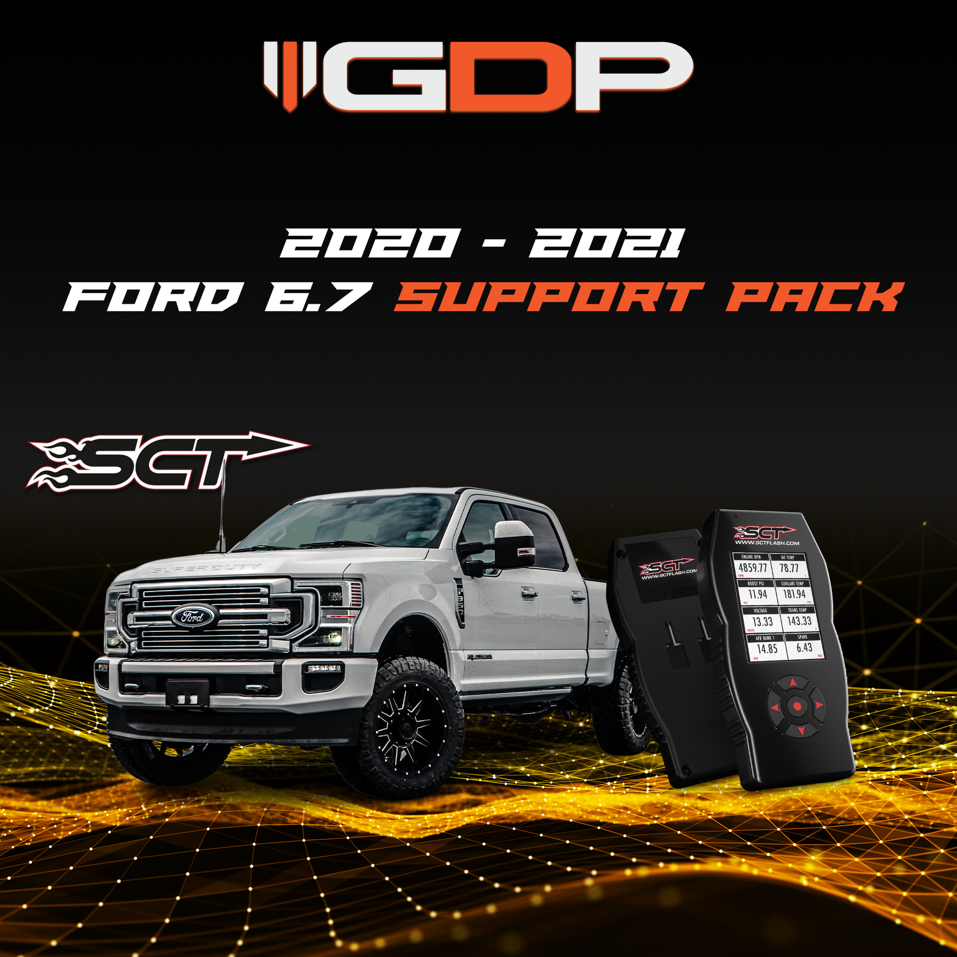 SCT X4 W/GDP Support Pack (2020-2021 6.7L Powerstroke) – GDP Products