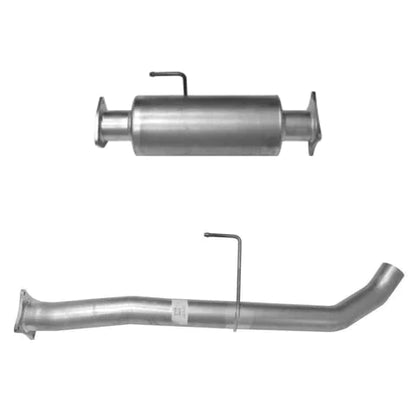 Race Pipe (DODGE 2013-2018 CAB & CHASSIS - Less than 70") Exhaust DIESELR Tuning 409 SS 4" With Muffler