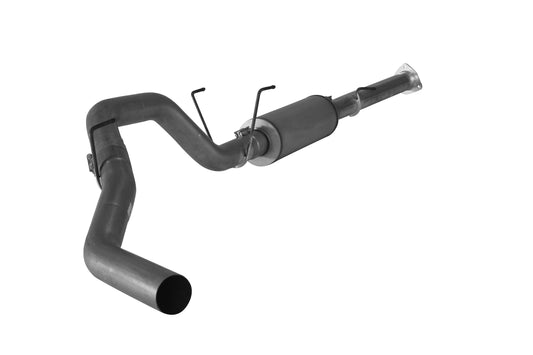 4" Downpipe Back Single | 2013-2018 Dodge 2500/3500 6.7L Cummins Exhaust Flo-Pro Aluminized Muffler 