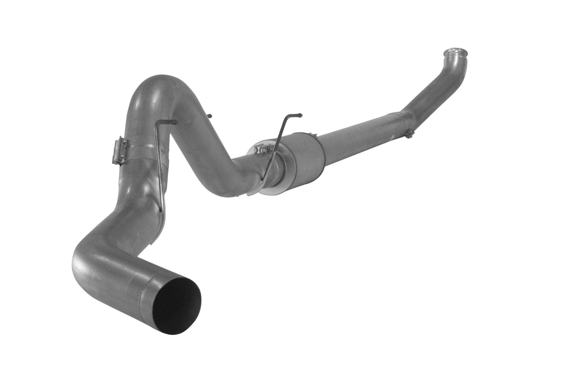 4" Turbo Back Single | 2004.5-2007 Dodge 2500/3500 5.9L Cummins Exhaust Flo-Pro Aluminized Muffler 