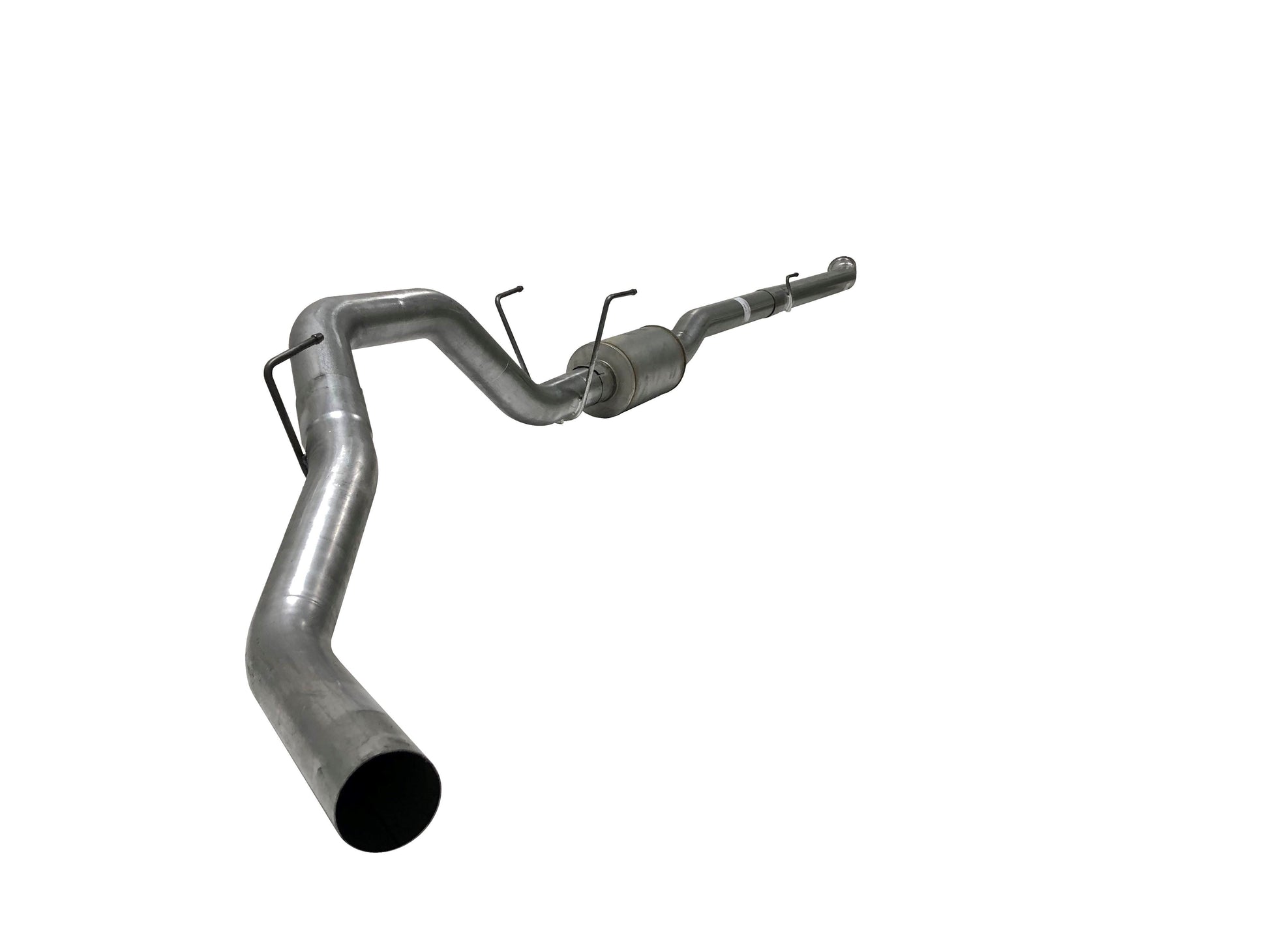 4" Flex Pipe Back Single | 2019+ Ram 2500/3500 6.7L Cummins Exhaust Flo-Pro Aluminized Muffler 