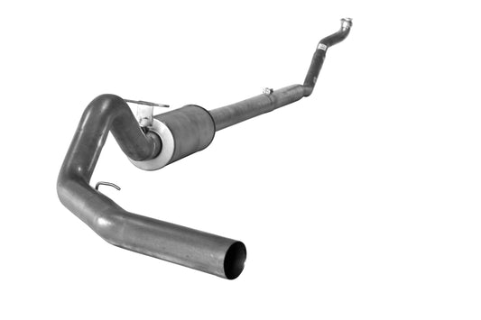 4" Turbo Back Single | 1994-1997.5 Ford 7.3L F250/F350 Powerstroke Exhaust Flo-Pro Aluminized With Muffler 