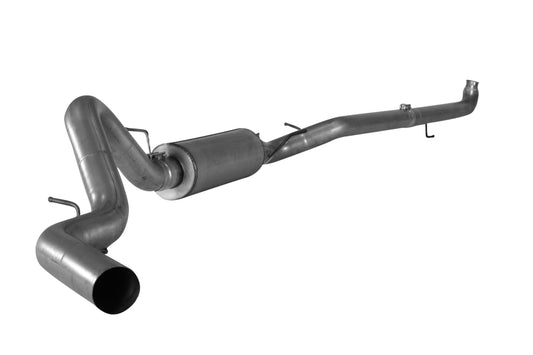 4" Downpipe Back Single | 2007.5-2010 GM 2500/3500 6.6L DURAMAX Exhaust Flo-Pro Aluminized Muffler 