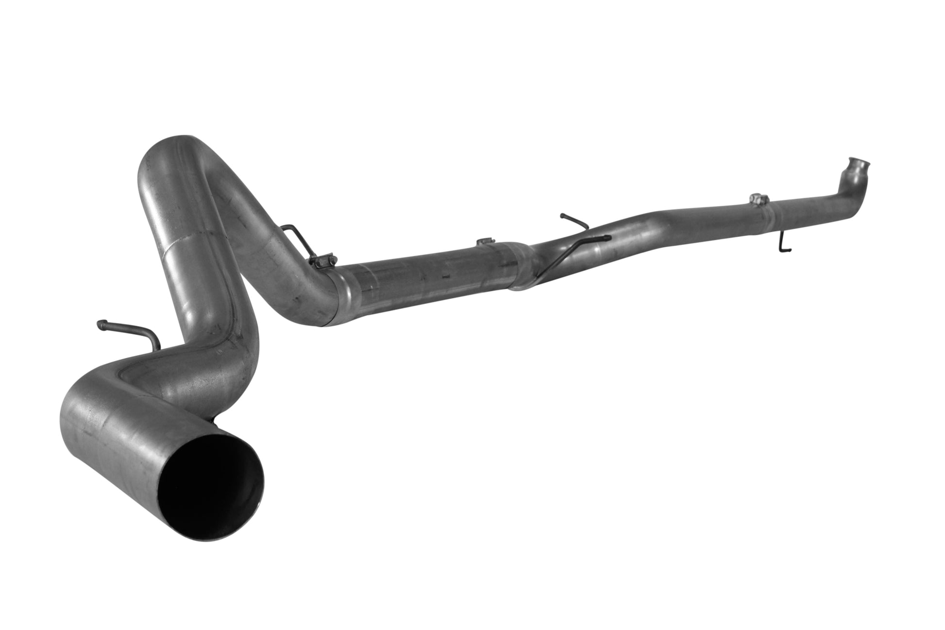 4" Downpipe Back Single | 2007.5-2010 GM 2500/3500 6.6L DURAMAX Exhaust Flo-Pro Aluminized No Muffler 