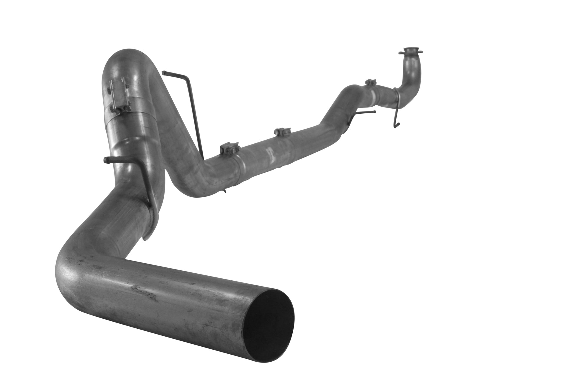 4" Downpipe Back Single | 2015.5-2016 GM 2500/3500 6.6L DURAMAX Exhaust Flo-Pro Aluminized No Muffler 