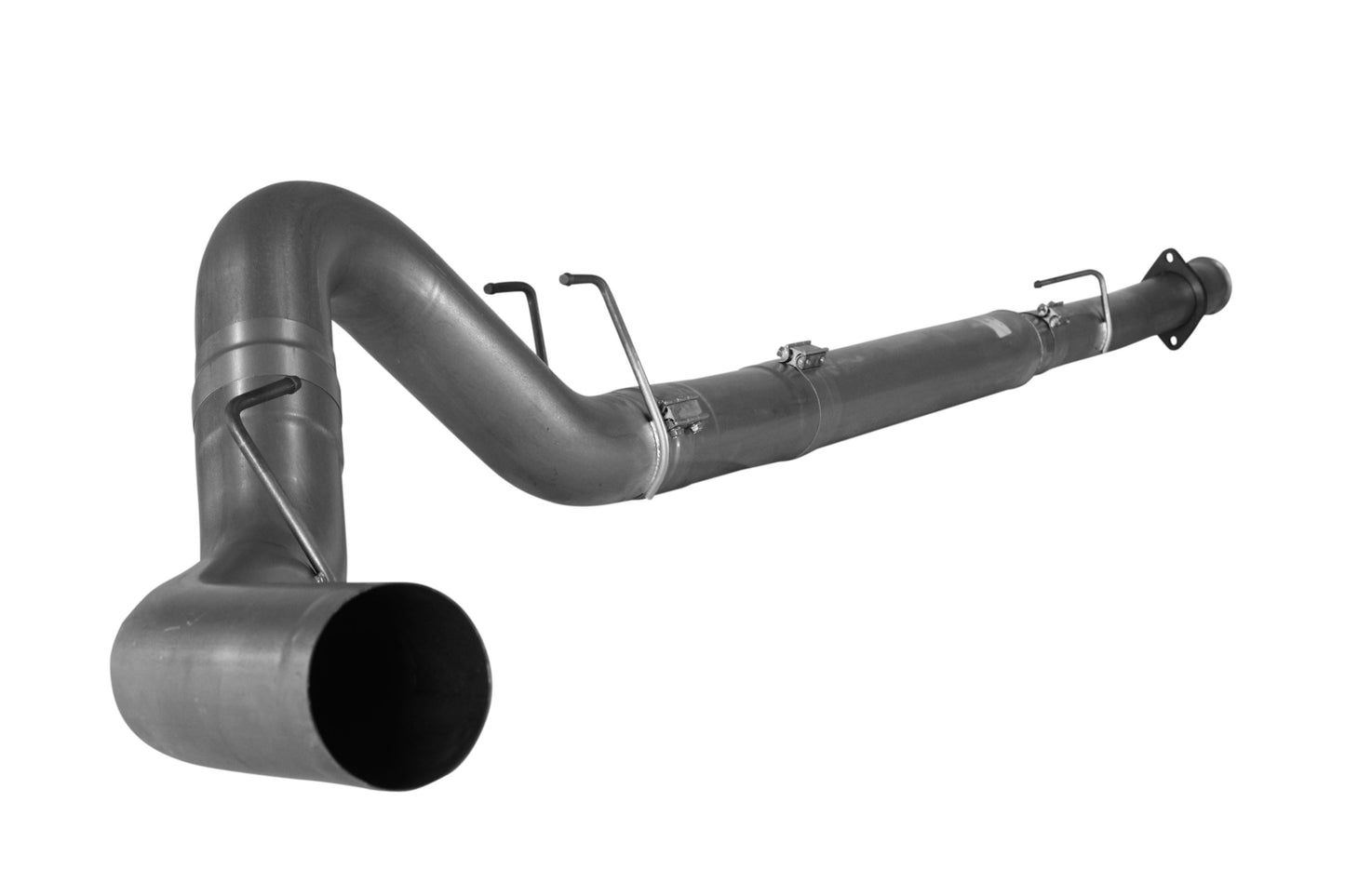 5" Downpipe Back Single | 2008-2010 Ford 6.4L F250/F350 Powerstroke Exhaust Flo-Pro Stainless Without Muffler 