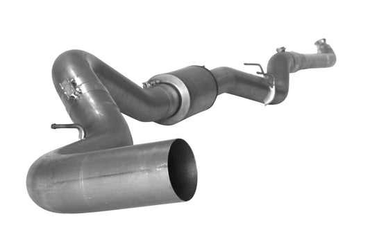 5" Downpipe Back Single | 2007.5-2010 GM 2500/3500 6.6L DURAMAX Exhaust Flo-Pro Aluminized Muffler 