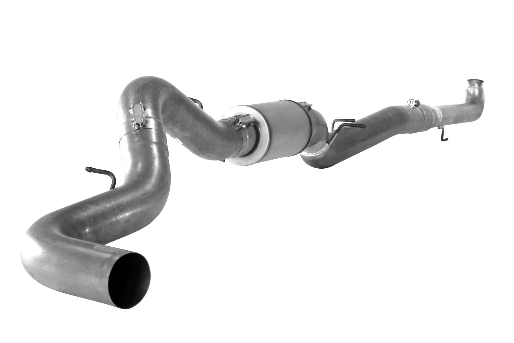 5" Downpipe Back Single | 2001-2004.5 GM 2500/3500 6.6L DURAMAX Exhaust Flo-Pro Aluminized Muffler 